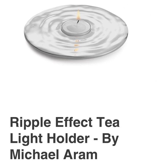 MICHAEL ARAM Ripple Effect Discontinued Tea Light Holder - Picture 2 of 11